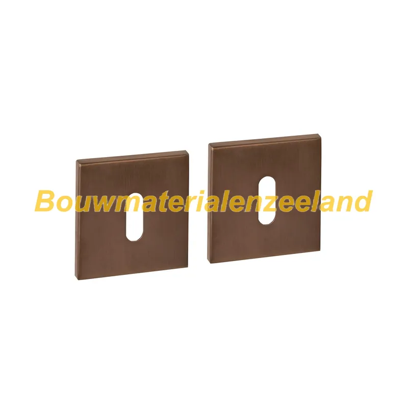 Sleutelrozetten verdekt 53x53x6mm PVD brons