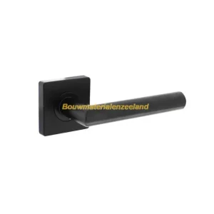 Deurkruk Bastian op rozet 55x55x10mm met nokken zwart