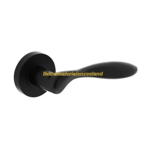 Deurkruk George op rozet verdekt ?52x10mm met nokken zwart