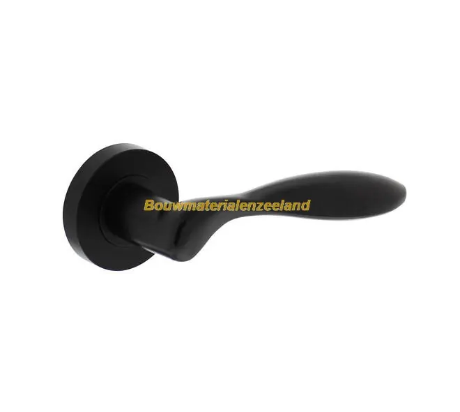 Deurkruk George op rozet verdekt ?52x10mm met nokken zwart