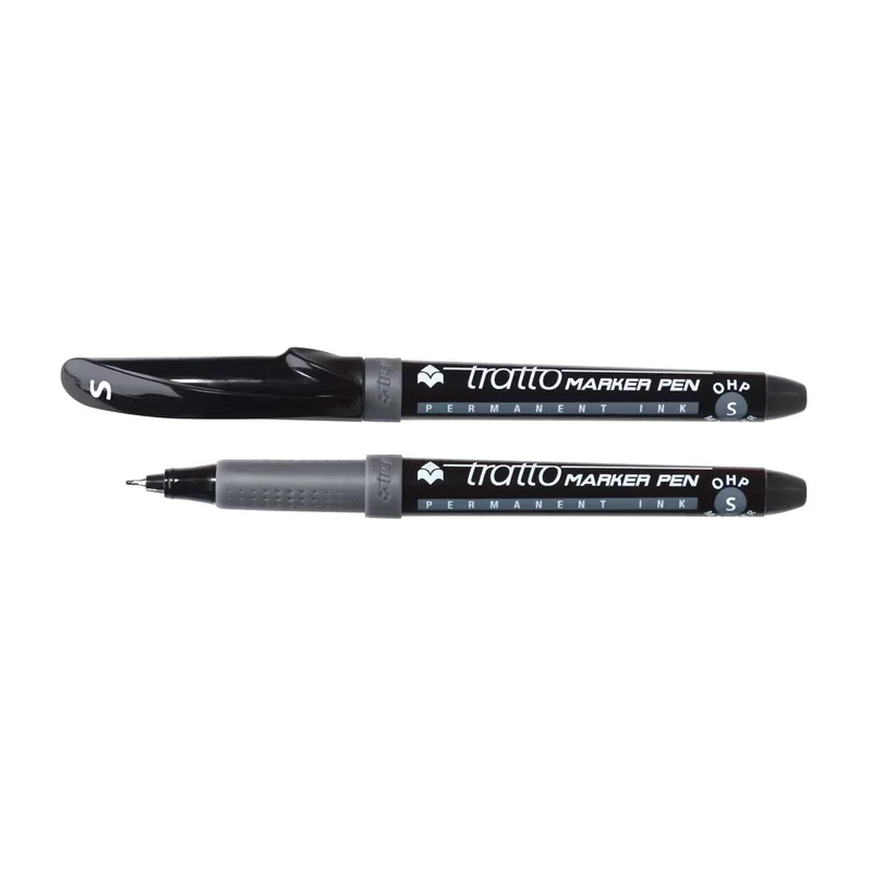 Markeerpen ultrafijn 0,5 mm perm.,Zwart