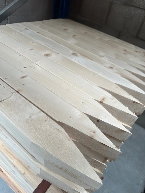 Vuren geschaafd piket paal 22x32mm lengte 60cm | 50 stuks