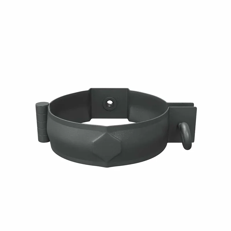 BILKA MAT Pijpklem | 90mm | RAL 7024 Grafietgrijs | Tweezijdig mat gecoat