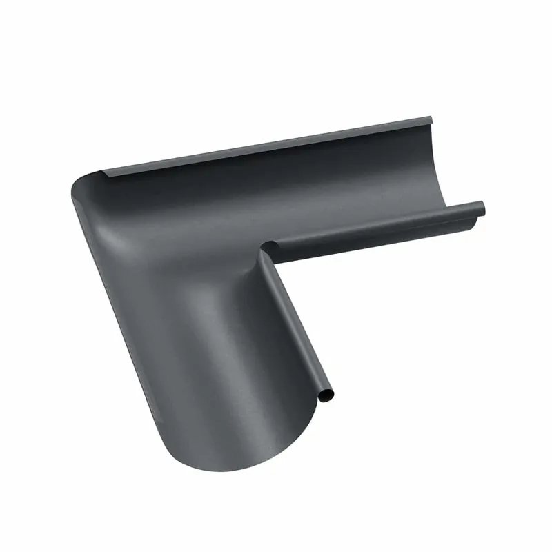 BILKA MAT Binnenhoek dakgoot| 150mm | RAL 7024 Grafietgrijs | Tweezijdig mat gecoat