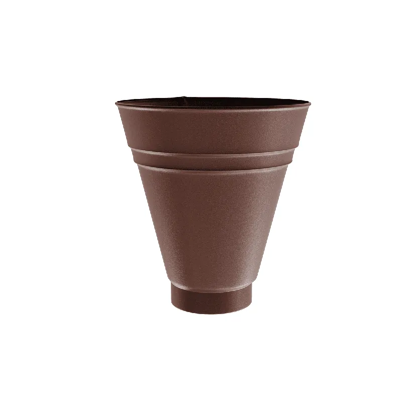 BILKA MAT Opvangtrechter | 90mm | RAL 8017 Chocoladebruin | Tweezijdig mat gecoat