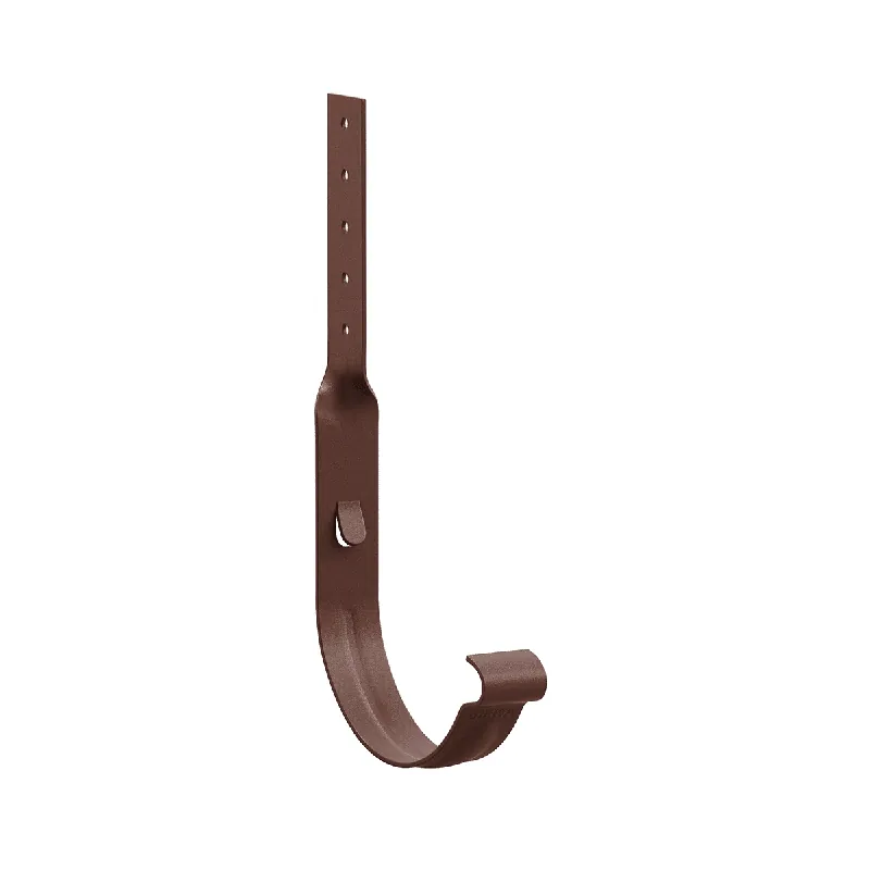 BILKA MAT Goothaak gedraaid | 150mm | RAL 8017 Chocoladebruin | Tweezijdig mat gecoat
