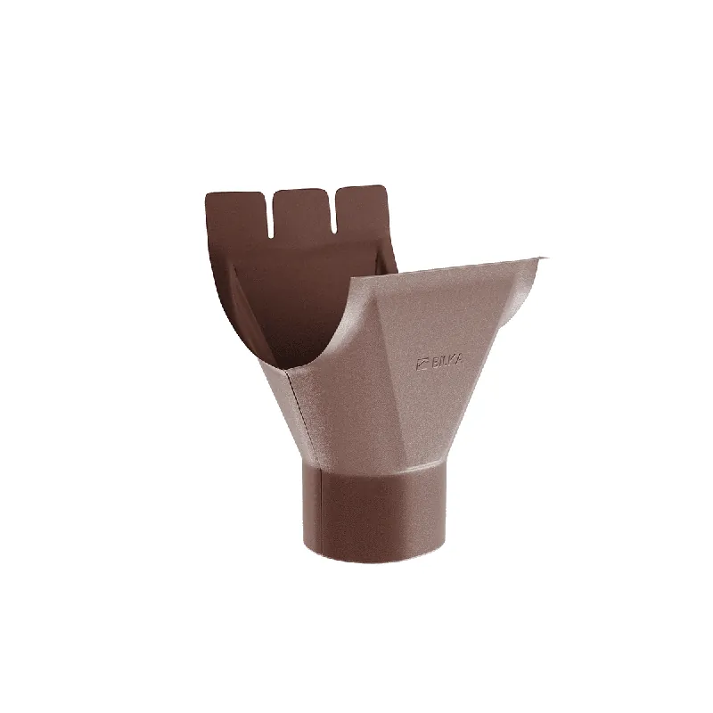 BILKA MAT Gootuitloop | 150/100mm | RAL 8017 Chocoladebruin | Tweezijdig mat gecoat