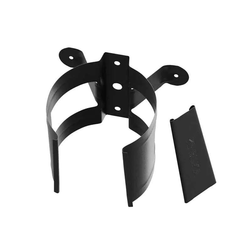 BILKA MAT Bevestiging regenpijp | 90mm | RAL 9005 Matzwart | Tweezijdig mat gecoat