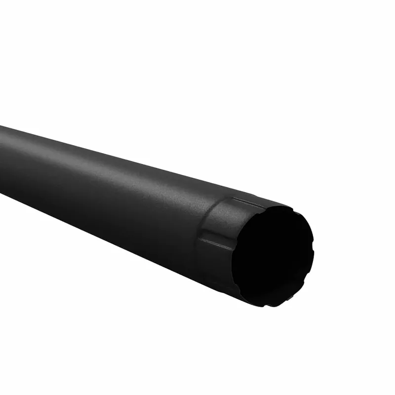 BILKA MAT Regenpijp | 100mm | 3 m | RAL 9005 Matzwart | Tweezijdig mat gecoat
