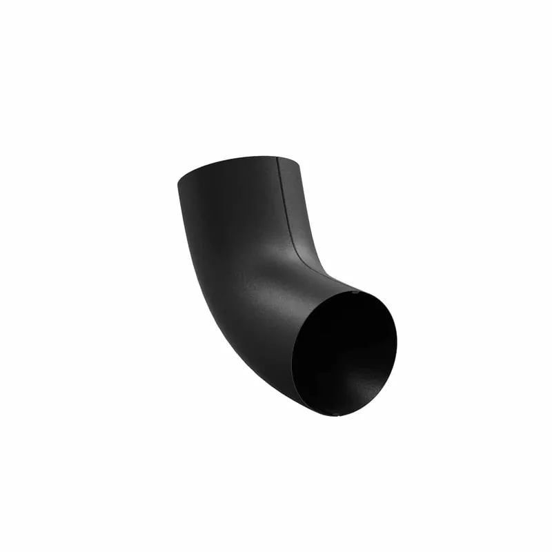 BILKA MAT Bocht 60gr | 100mm | RAL 9005 Matzwart | Tweezijdig mat gecoat