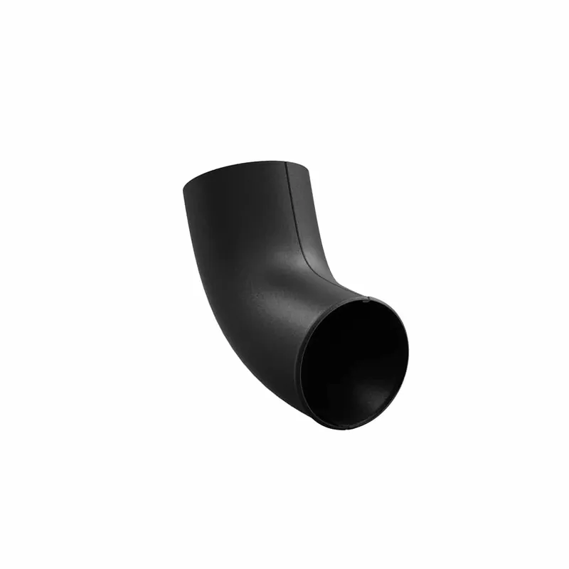 BILKA MAT Regenpijp uitloop | 100mm | RAL 9005 Matzwart | Tweezijdig mat gecoat