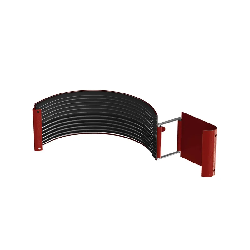 BILKA GLOSSY Gootverbinding | 125mm | RAL 3009 Roestrood | Tweezijdig glossy gecoat