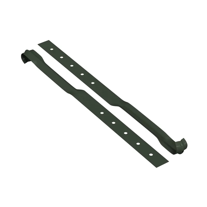 BILKA GLOSSY Gootflens | 125mm | RAL 6020 Chroomgroen | Tweezijdig glossy gecoat