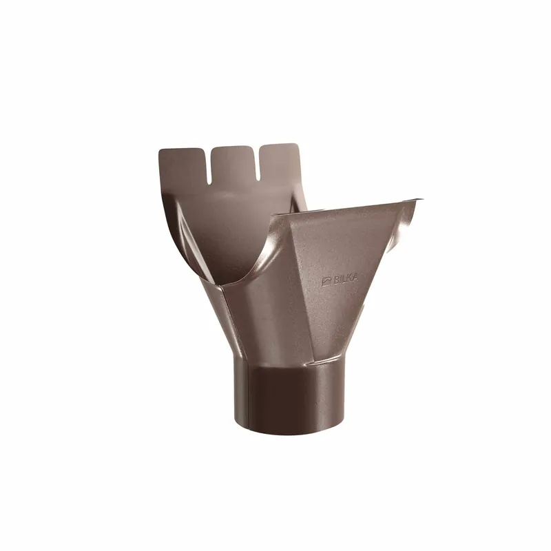 BILKA GLOSSY Gootuitloop | 150/100mm | RAL 8017 Chocoladebruin | Tweezijdig glossy gecoat