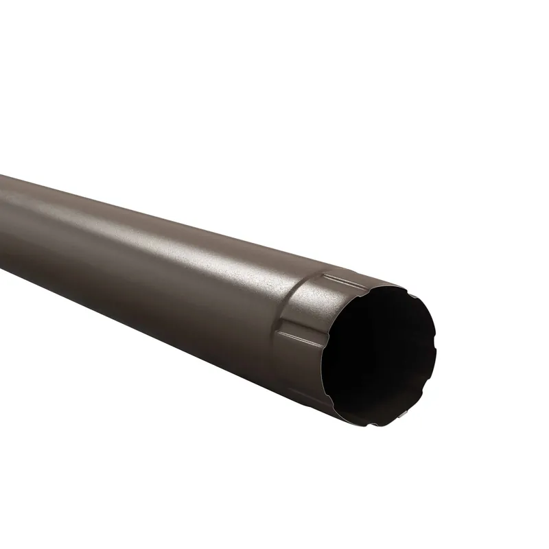 BILKA GLOSSY Regenpijp | 90mm | 3 m | RAL 8019 Grijsbruin | Tweezijdig glossy gecoat