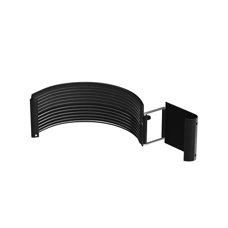 BILKA GLOSSY Gootverbinding | 125mm | RAL 9005 Zwart | Tweezijdig glossy gecoat