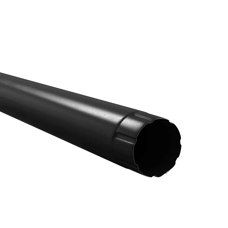 BILKA GLOSSY Regenpijp | 90mm | 3 m | RAL 9005 Zwart | Tweezijdig glossy gecoat