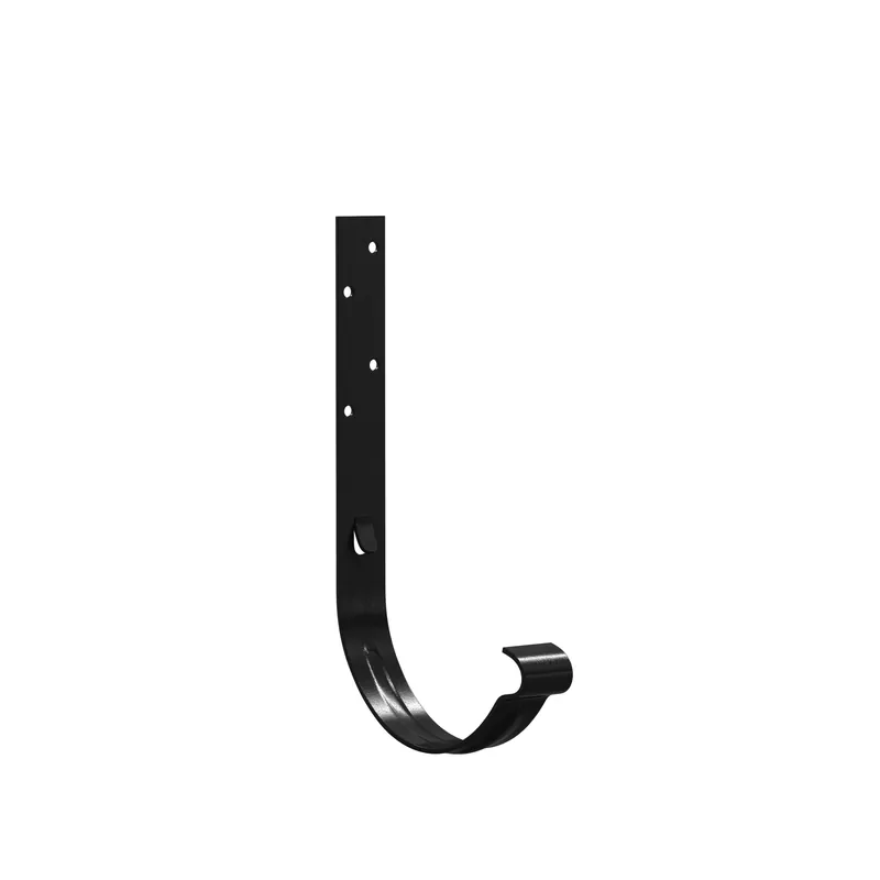 BILKA GLOSSY Goothaak 160mm | 150mm | RAL 9005 Zwart | Tweezijdig glossy gecoat