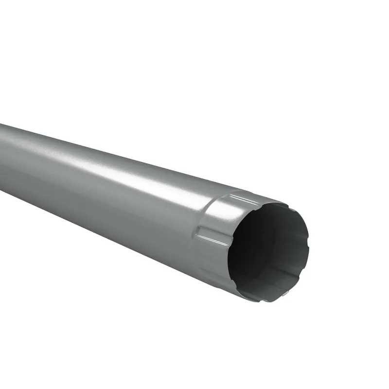 BILKA GLOSSY Regenpijp | 100mm | 3 m | RAL 9006 Zilverkleur | Tweezijdig glossy gecoat