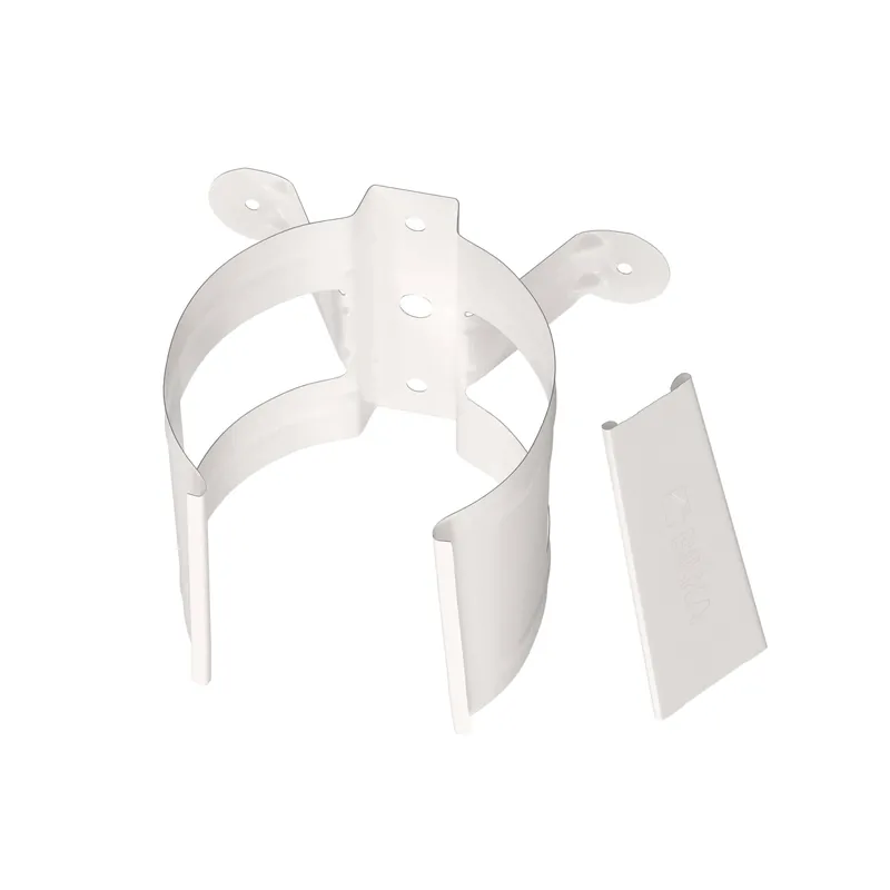 BILKA GLOSSY Bevestiging regenpijp | 90mm | RAL 9010 Wit | Tweezijdig glossy gecoat