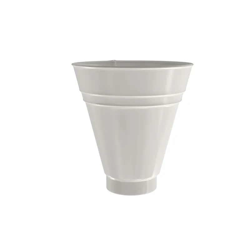 BILKA GLOSSY Opvangtrechter | 90mm | RAL 9010 Wit | Tweezijdig glossy gecoat