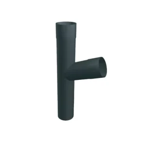 aluminium t-stuk, 72 graden, antraciet