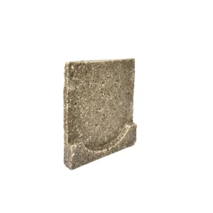 lijngoot polymeerbeton eindkap links, type 130mm