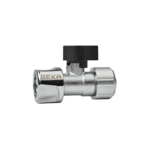 Geka push-fit slangstuk met kogelafsluiter, steek x klem