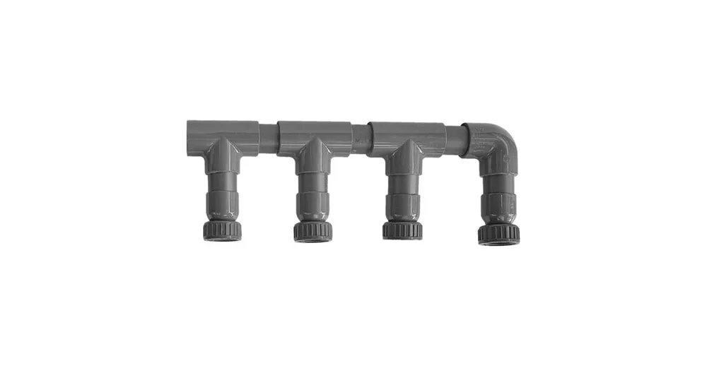 pvc verdeler, 4-weg