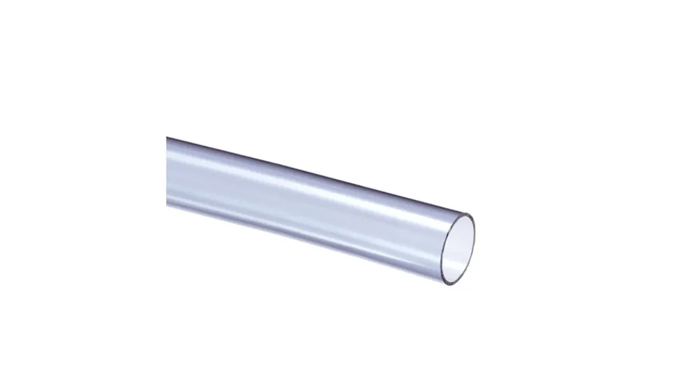 pvc drukbuis transparant, gladde einden