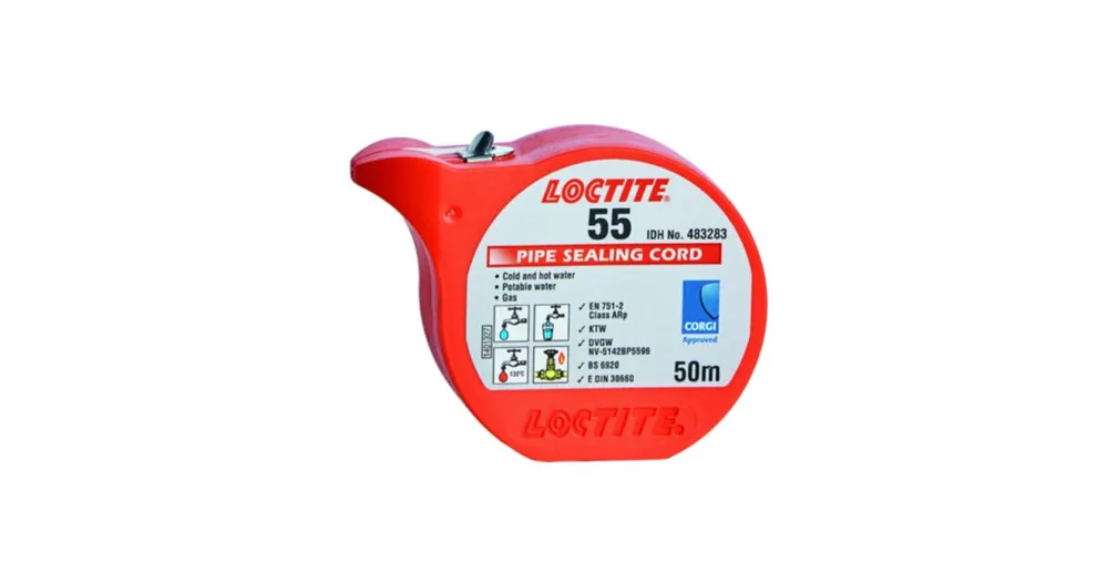 Loctite 55 afdichtingskoord, 50meter