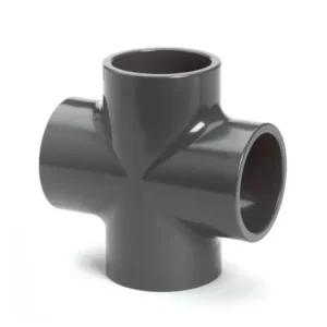 pvc druk kruisstuk 90 graden, 4x inwendig lijm