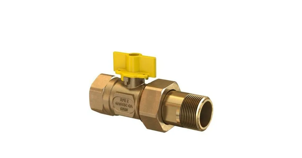 Bonfix messing gasafsluiter, buitendraad x M24