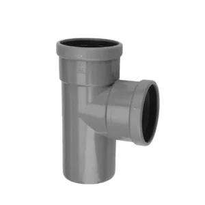pvc T-stuk 88 graden, 2x manchet / 1x spie