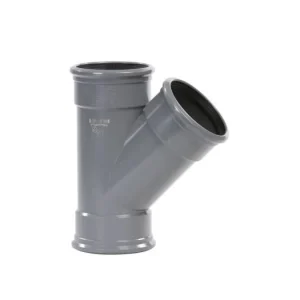 pvc T-stuk 45 graden, 3x manchet