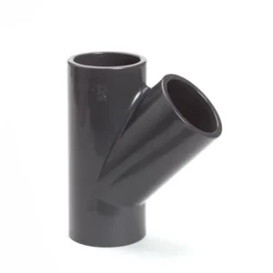 pvc druk T-stuk 45 graden, 3x inwendig lijm