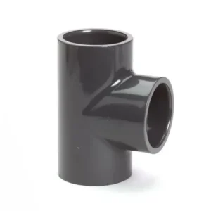 pvc druk T-stuk 90 graden, 3x inwendig lijm