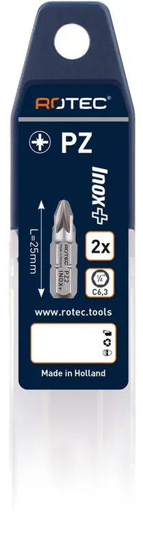 SCHROEFBIT INOX+, C6.3, PZ 3X25
