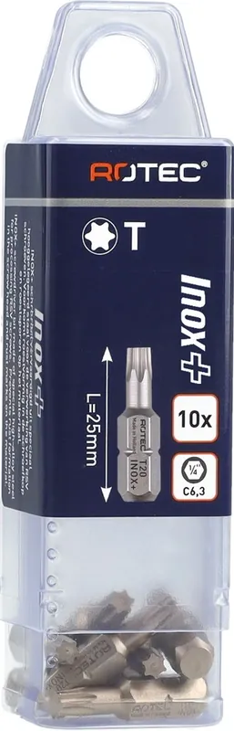 SCHROEFBIT INOX+, C6.3, T 15X25