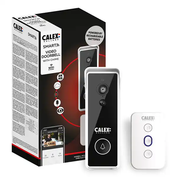 CALEX SMART BATTERY VIDEO DOORBELL + CHIME