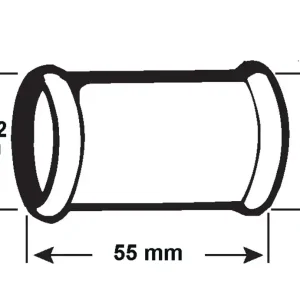 DUBBELE MOF SIFON 32MM CH
