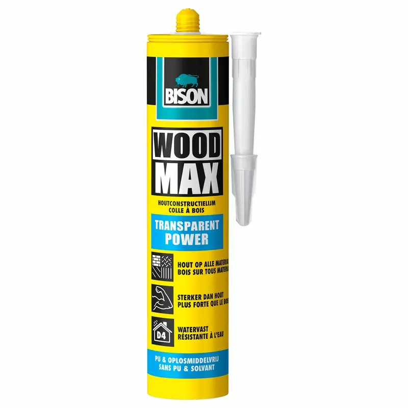BISON WOOD MAX® TRANSPARENT POWER KOKER 320 G NL/FR