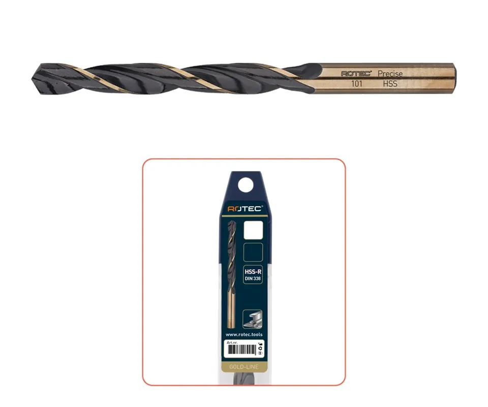 HSS-R SPIRAALBOOR, DIN 338, TYPE 'PRECISE', ø6,5