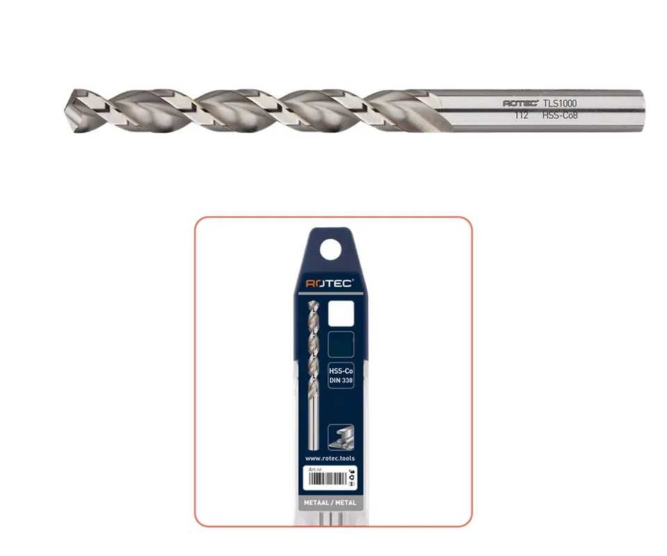 HSS-E SPIRAALBOOR, DIN 338, TYPE TLS1000, ø6,9