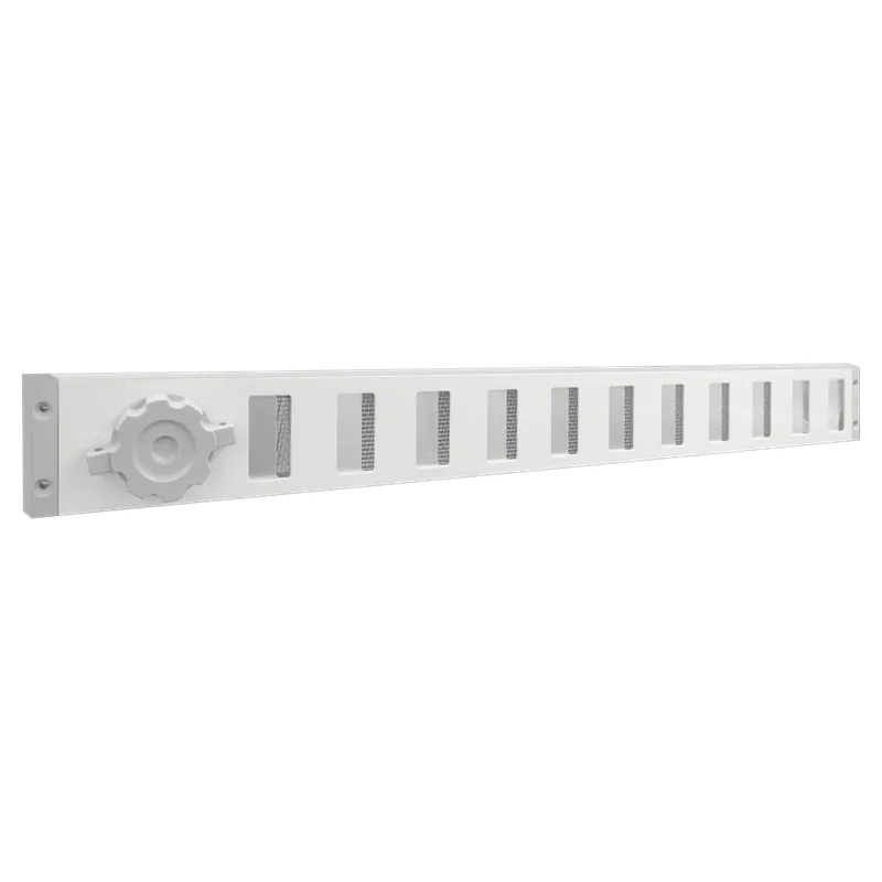 SCHUIFROOSTER, ALUMINIUM MET VLIEGENGAAS - WIT, RAL 9010 - LUCHTDOORLA