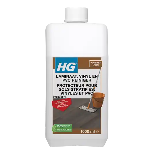 HG LAMINAATREINIGER ZONDER GLANS (PRODUKT 72) 1 LTR.