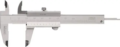 ZAKSCHUIFMAAT DIN 862 70 MM MET VERGRENDELINGSCHROEF HOEKIG TECWERK