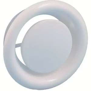 AFZUIGVENTIEL MET KLEMMEN ø125MM WIT
