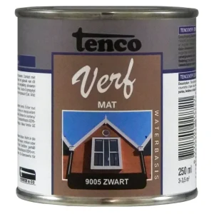 TENCOVERF WB MAT ZWART 0,25L