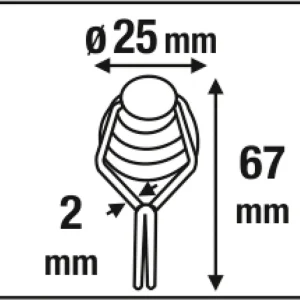 MAGNEET NEODYM HAAK 25MM 21KG 2ST